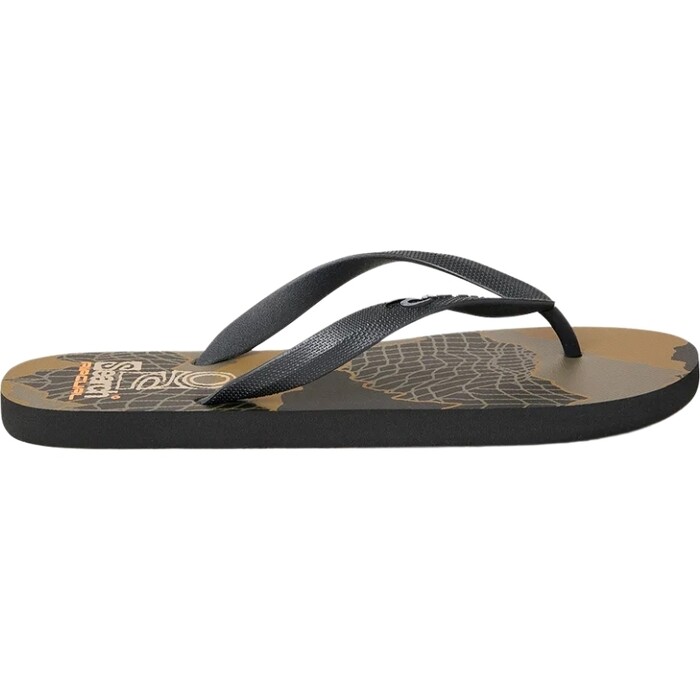 2024 Rip Curl Mnner Open Toe Search Bloom Flip Flop 1BFMOT - Black / Olive